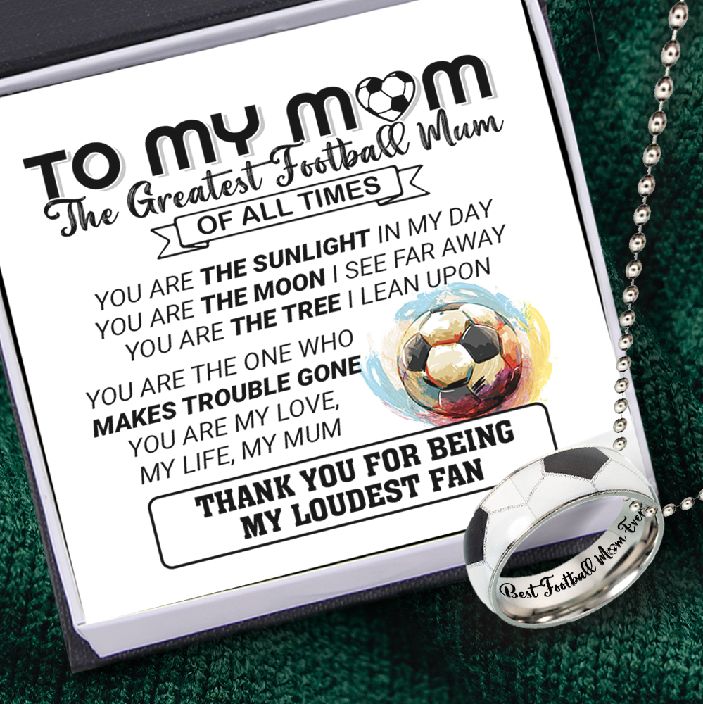 Football Pendant Necklace - Football - To My Mum - You Are The Tree I Lean Upon - Ukgnfh19002