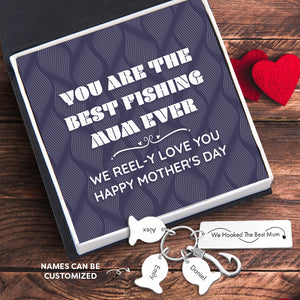 Personalised Fishing Hook Keychain - Fishing - To My Mum - We Reel-y Love You - Ukgku19006