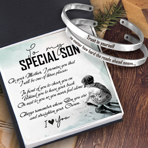 Son’s Couple Bracelet - Family - To My Son - Always Remember Whose Son You Are And Straighten Your Crown - Ukgbt16007