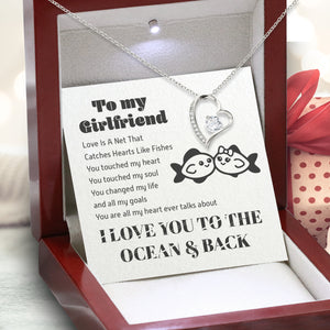 Forever Love Necklace - Fishing - To My Girlfriend - I Love You To The Ocean & Back - Uksnr13012