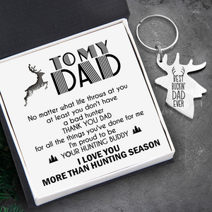 Hunting Keychain - Hunting - To My Dad - I Love You More Than Hunting Seasons - Ukgkds18001