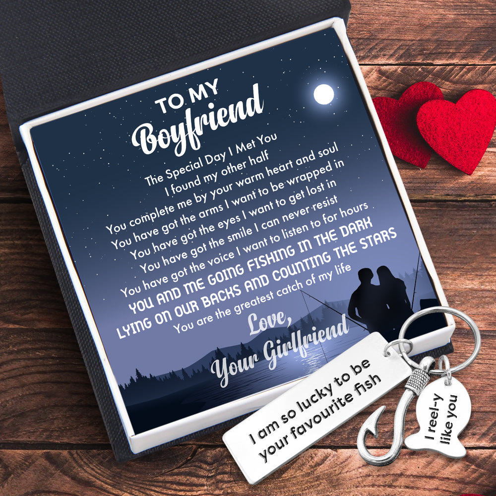 Fishing Hook Keychain - Fishing - To My Boyfriend - You Are The Greatest Catch Of My Life - Ukgku12004
