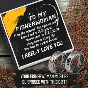 Fishing Couple Ring - Fishing - To My Fisherwoman - I Reel-y Love You - Ukgrld13005