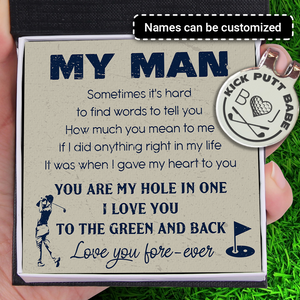 Personalised Golf Marker - Golf - To My Man - I Love You Fore-ever - Ukgata26010