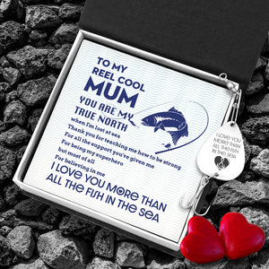 Engraved Fishing Hook - Fishing - To My Mum - You Are My True North - Ukgfa19004