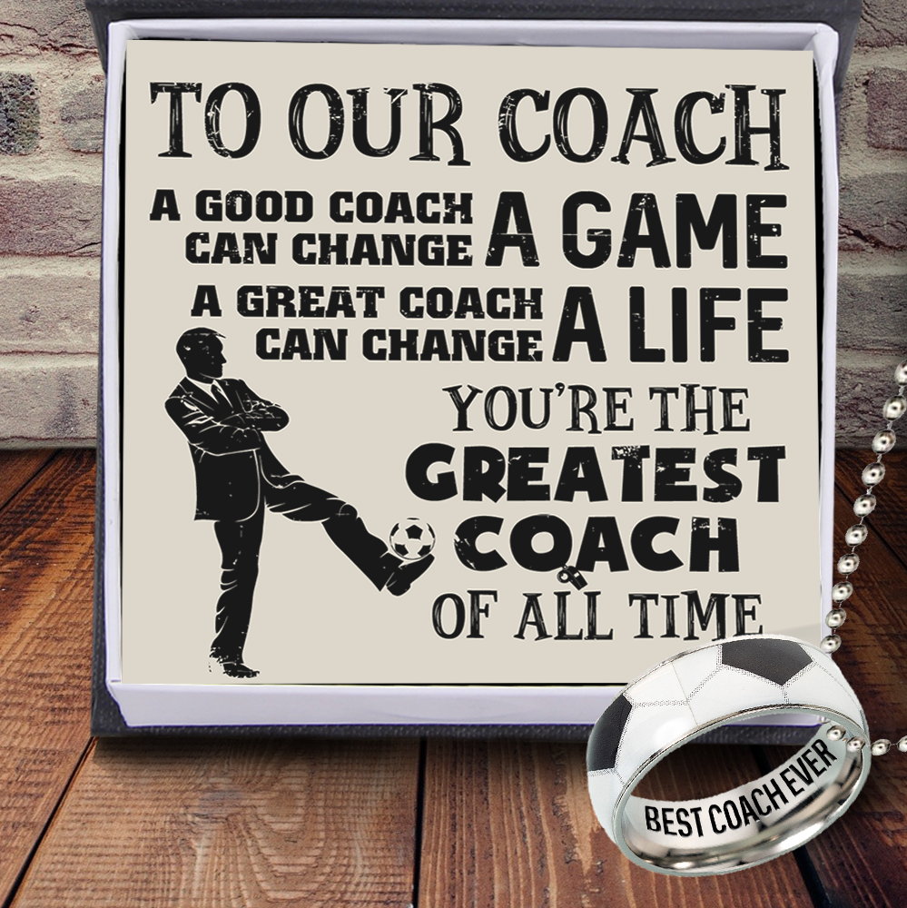 Football Pendant Necklace - Football - To Our Coach - You're The Greatest Coach Of All Time - Ukgnfh35001
