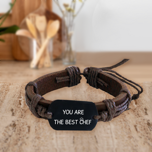 Leather Cord Bracelet - Cooking - To My Husband - I Belong To You - Ukgbr14003