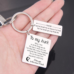 Calendar Keychain - Family - To My Aunt - I Love You To The Moon & Back - Ukgkr30001