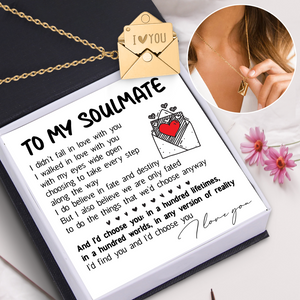 Love Letter Necklace - Family - To My Soulmate - I Love You - Ukgnny13005