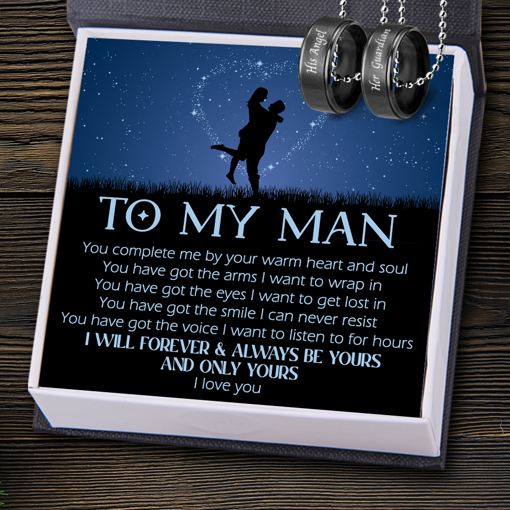 Couple Pendant Necklaces - Family - To My Man - You Have Got The Smile I Can Never Resist - Ukgnw26023