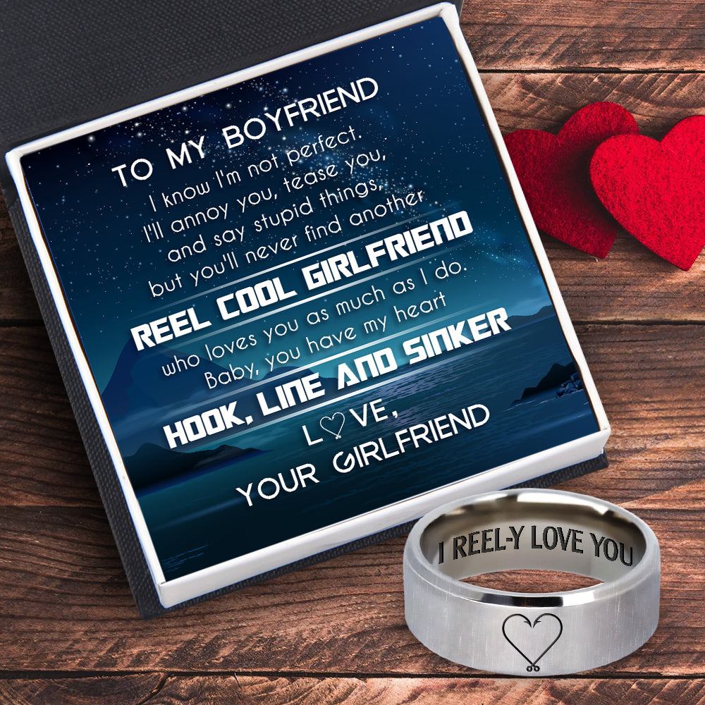 Fishing Ring - Fishing - To My Boyfriend - Baby, You Have My Heart - Ukgri12001