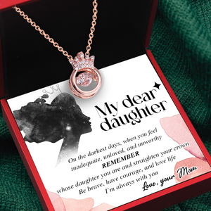 Crown Necklace - Family - To My Daughter - I'm Always With You - Ukgnzq17008