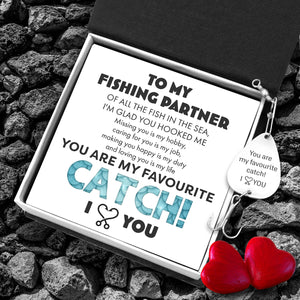 Engraved Fishing Hook - Fishing - To My Fishing Partner - You Are My Favorite Catch - Ukgfa13011
