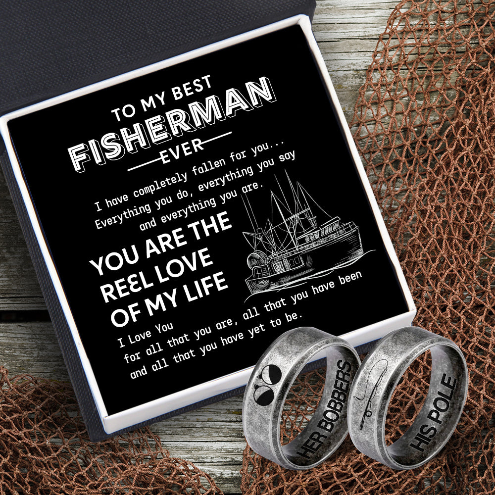 Fishing Couple Ring - Fishing - To My Best Fisherman Ever - You Are The Reel Love Of My Life - Ukgrld26003