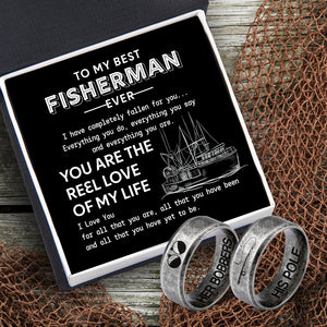 Fishing Couple Ring - Fishing - To My Best Fisherman Ever - You Are The Reel Love Of My Life - Ukgrld26003