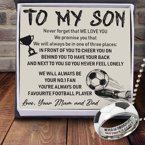 Football Pendant Necklace - Football - To My Son - We'll Be Always Your No.1 Fan - Ukgnfh16001