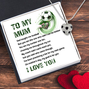 Football Heart Necklace - Football - To My Mum - My Goal Is For You - Ukgndw19009