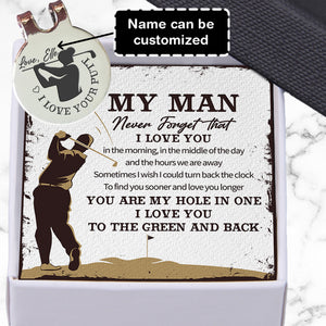 Personalised Golf Marker - Golf - To My Man - I Love Your Putt - Ukgata26004
