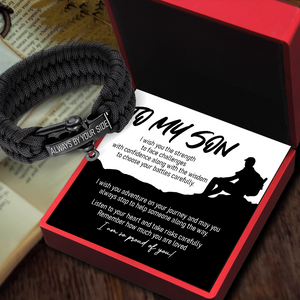Paracord Rope Bracelet - Hiking - To My Son - I Am So Proud Of You! - Ukgbxa16003