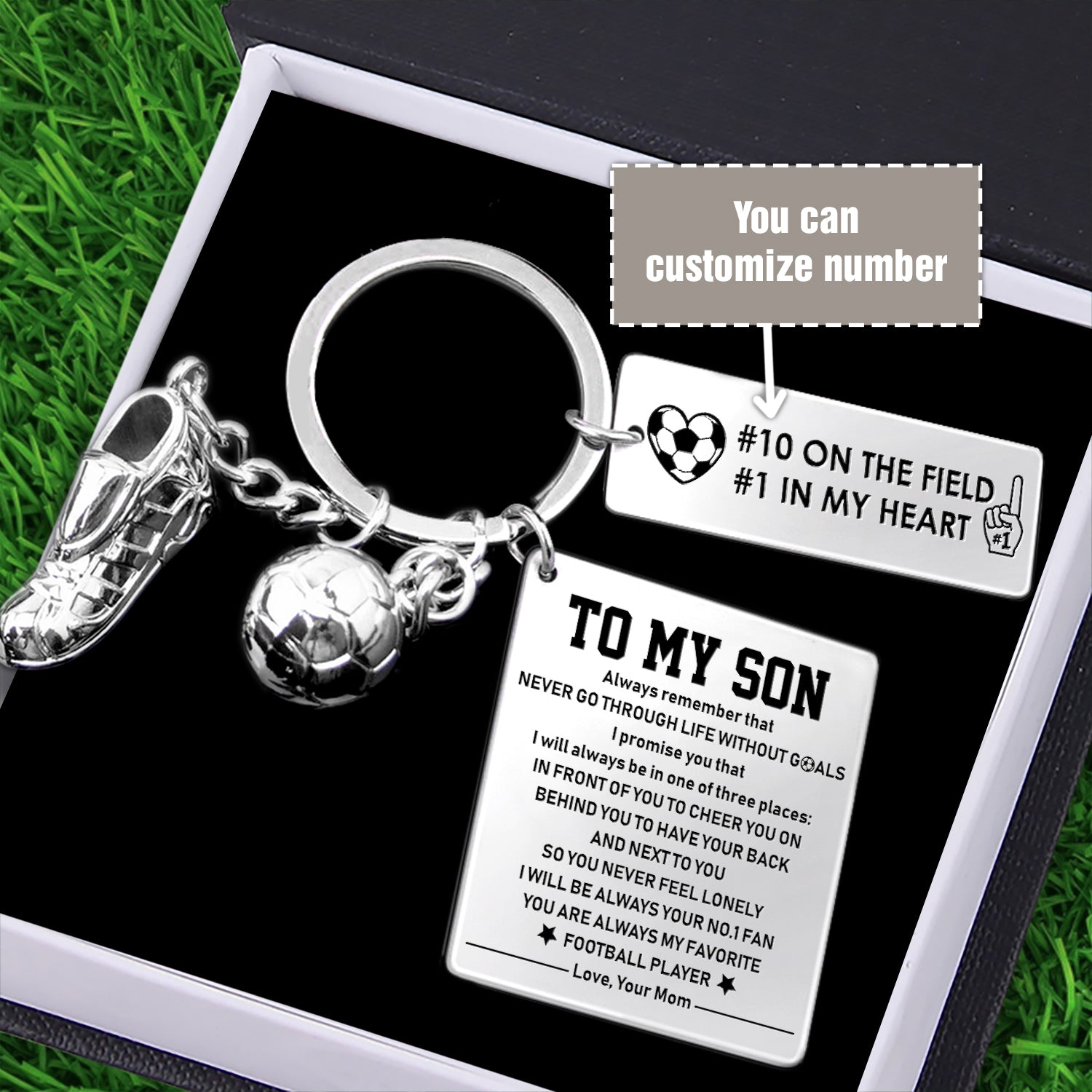 Personalised Football Calendar Keychain - Football - To My Son - From Mom - Your No.1 Fan - Ukgkra16001