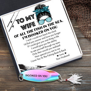 Sequin Fishing Bait - Fishing - To My Wife - I Love You To The Fishing Boat & Back - Ukgfab15002