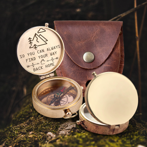 Engraved Compass - Hiking - To My Man - So You Can Always Find Your Way Back Home - Ukgpb26067