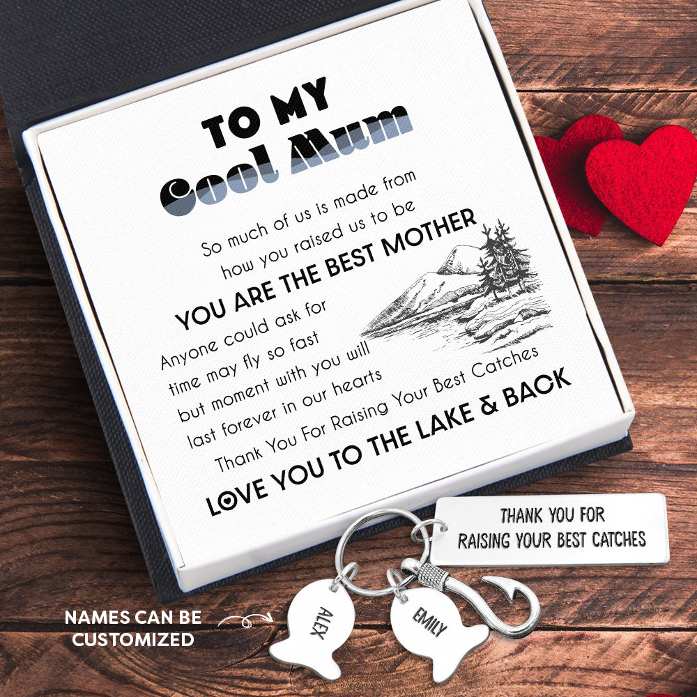 Personalised Fishing Hook Keychain - Fishing - To My Mum - You Are The Best Mother - Ukgku19003