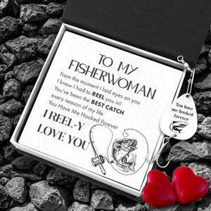 Engraved Fishing Hook - To My Fisherwoman - You Have Me Hooked Forever - Ukgfa13007