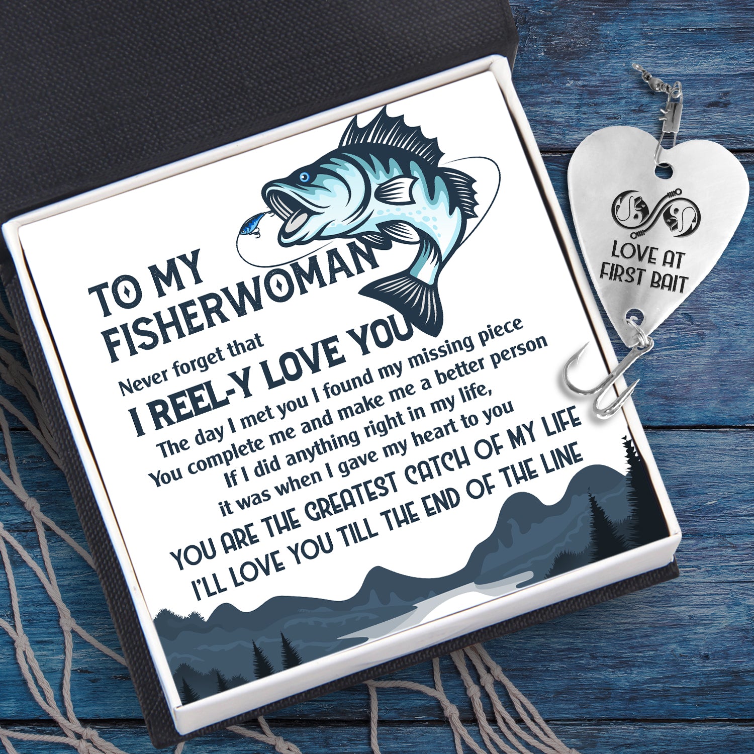 Heart Fishing Lure - Fishing - To My Fisherwoman - You Are The Greatest Catch Of My Life - Ukgfc13003