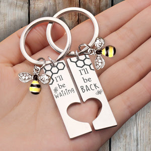 Bee Heart Couple Keychain - Garden - To My Wife - I'll Be Waiting - Ukgkzm15001