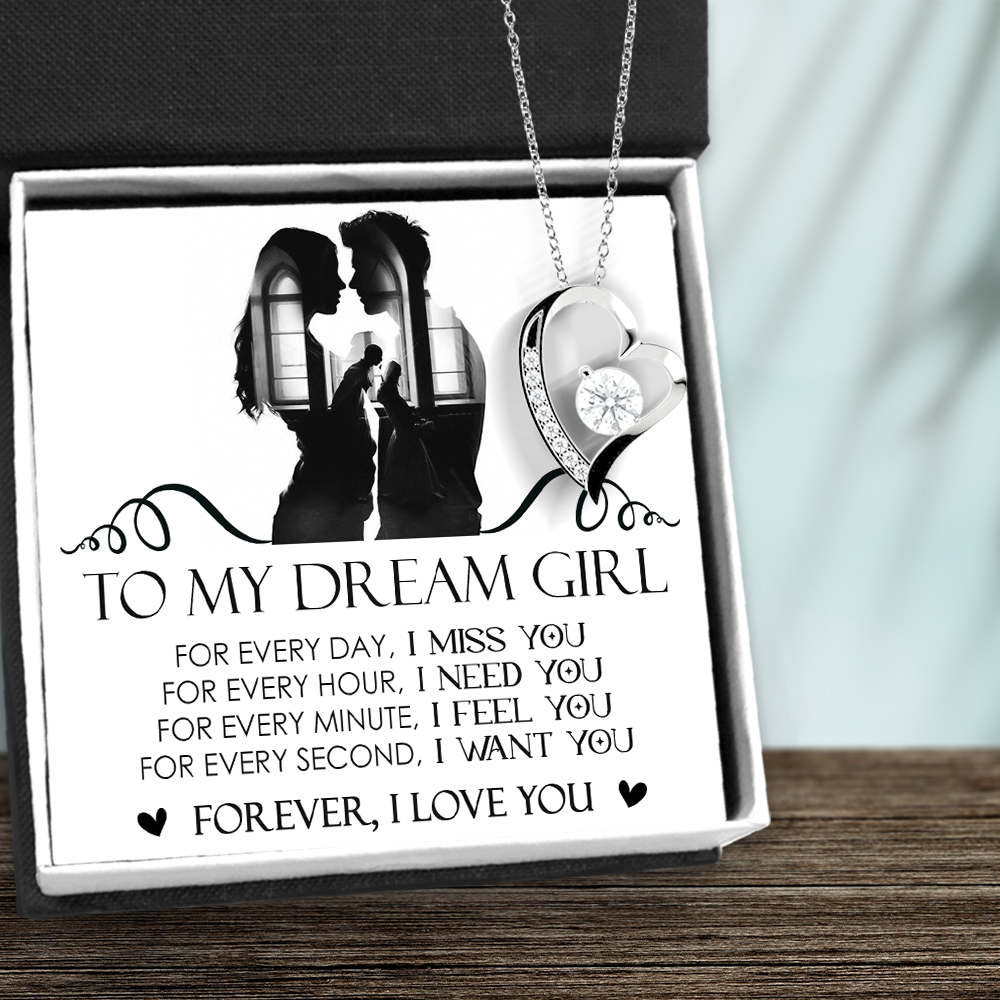 Heart Necklace - Family - To My Dreamgirl - For Every Day I Miss You - Ukgnr13004