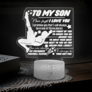 3D Led Light - Football - To My Son - You Are Always My Favourite Football Player - Ukglca16002