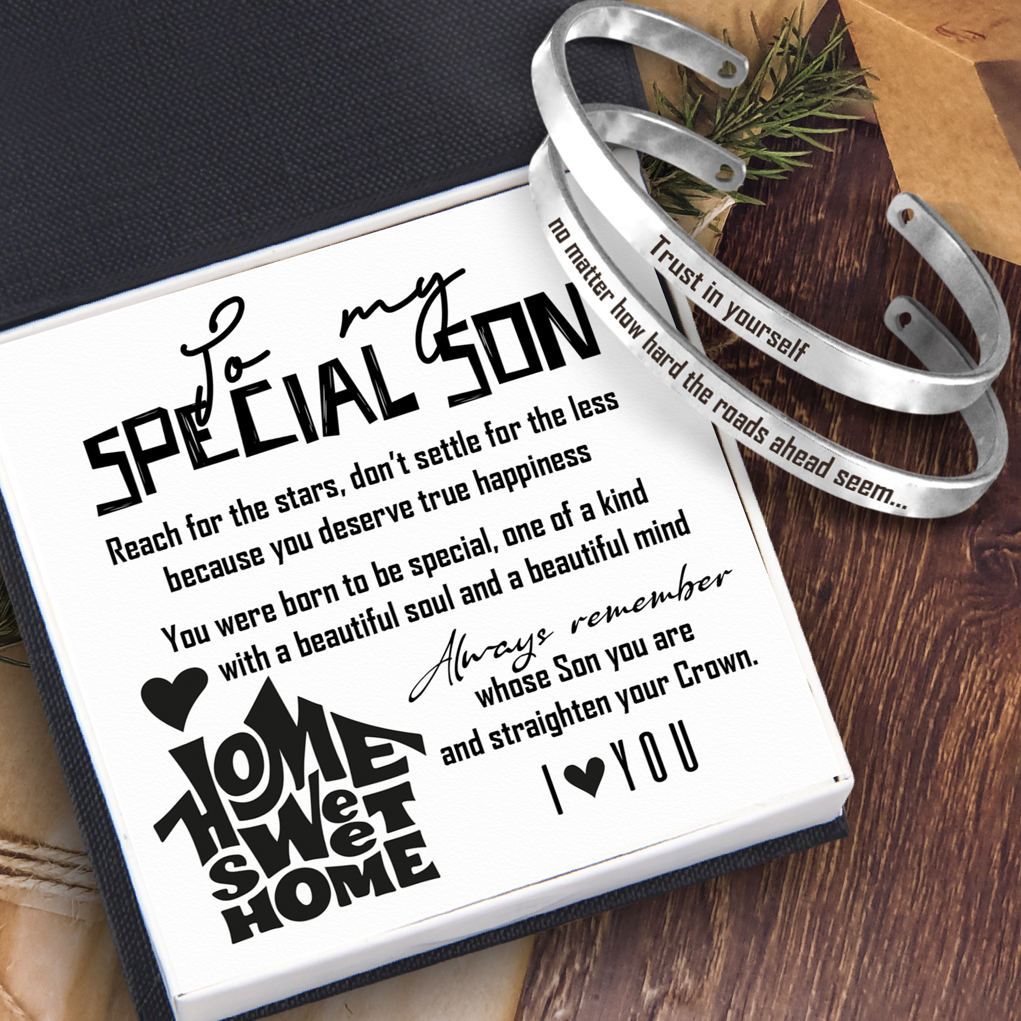 Son’s Couple Bracelet - Family - To My Special Son - You Were Born To Be Special - Ukgbt16008