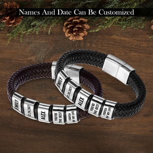 Personalised Leather Bracelet - Baseball - To My Man - You Are The Best Home-run Of My Life - Ukgbzl26015