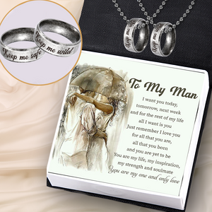 Couple Ring Necklaces - Family - To My Man - You Are My One And Only Love - Ukgndx26007