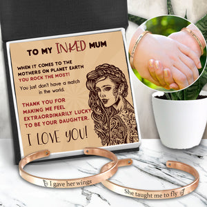 Mum & Daughter Bracelets - Tattoo - To My Mum - You Rock The Most - Ukgbt19003