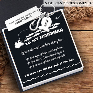 Personalised Fishing Hook Keychain - Fishing - To My Man - You're The Reel True Love Of My Life - Ukgku26010