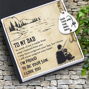 Engraved Fishing Hook - Fishing - From Son - To My Dad - I'm Proud To Be Your Son - Ukgfa18009