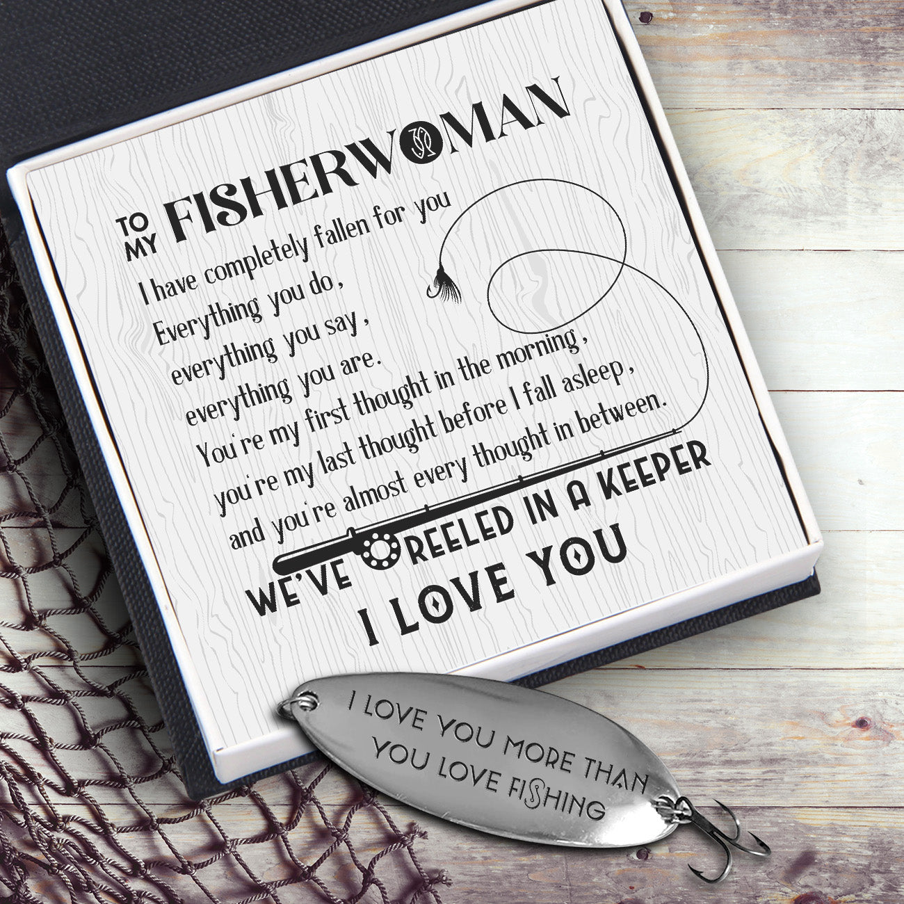 Fishing Lure - Fishing - To My Fisherwoman - I Love You - Ukgfb13004