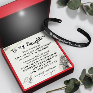 Daughter's Bracelet - Family - To My Daughter - Be Stronger Than The Storm - Ukgbzf17023