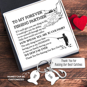 Personalised Fishing Hook Keychain - Fishing - To My Forever Fishing Partner - How Special You Are To Our Family - Ukgku14006