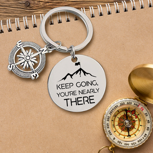 Compass Keychain - Hiking - To My Son - Work Hard, Put In Time And Effort - Ukgkw16016