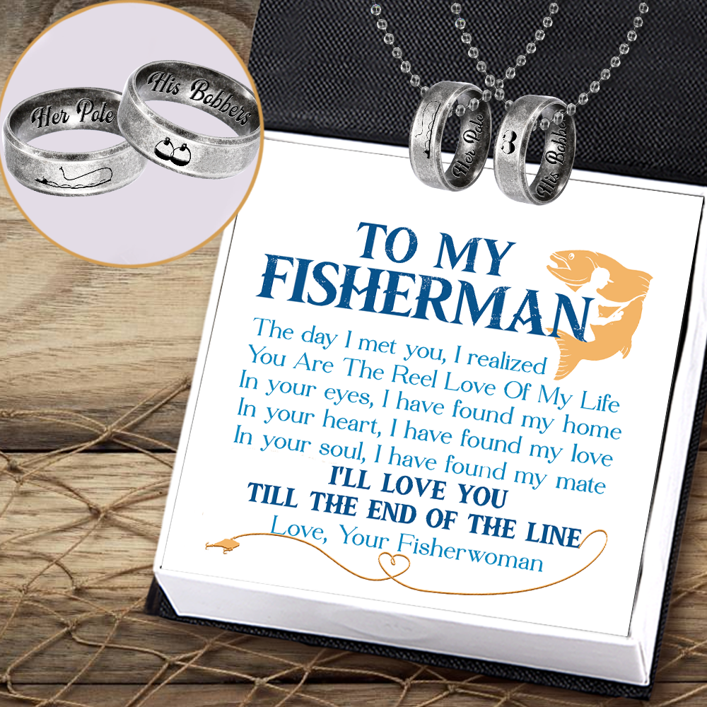 Fishing Ring Couple Necklaces - Fishing - To My Fisherman - You Are The Reel Love Of My Life - Ukgndx26023