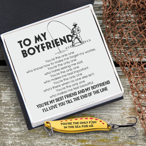 Fishing Spoon Lure - Fishing - To My Boyfriend - You're My Best Friend And My Boyfriend - Ukgfaa12001