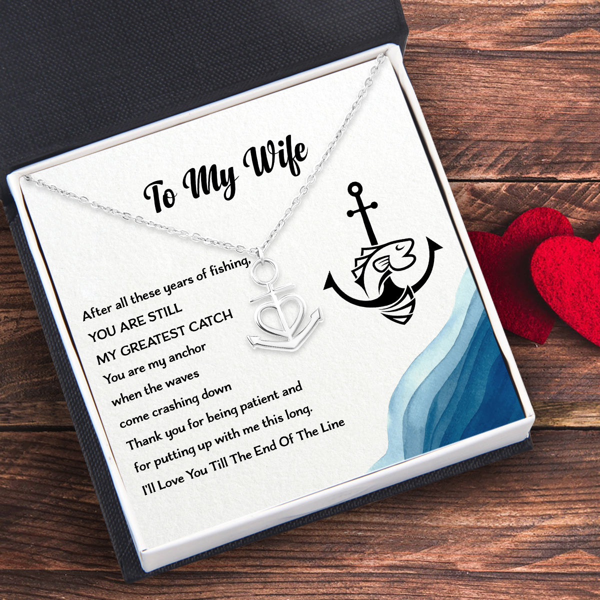 Anchor Necklace - Fishing - To My Wife - You Are My Anchor - Uksnc15003