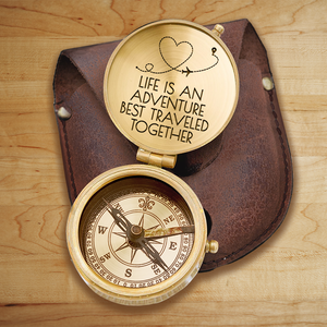 Engraved Compass - Travel - To My Loved One - Life Is An Adventure - Ukgpb13007