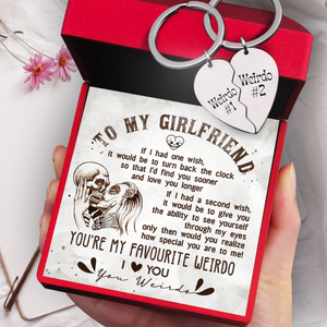 Heart Puzzle Keychain - Skull - To My Girlfriend - How Special You Are To Me - Ukgkf13001
