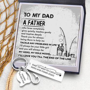 Fishing Hook Keychain - Fishing - To My Dad - From Daughter - You Will Always Be My Role Model - Ukgku18001