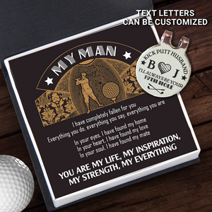 Personalized Golf Marker - Golf - To My Husband - In Your Heart, I Have Found My Love - Ukgata14009