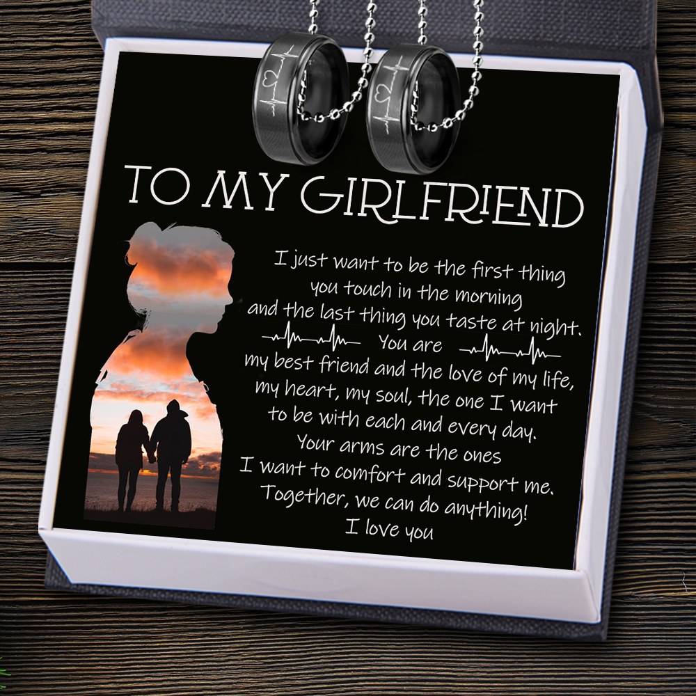 Couple Pendant Necklaces - Family - To My Girlfriend - Together, We Can Do Anything! - Ukgnw13013